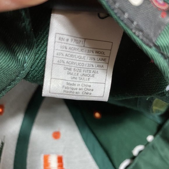 Miami Hurricanes ACC Hat Cap Big Logo Adjustable EUC - Picture 8 of 9